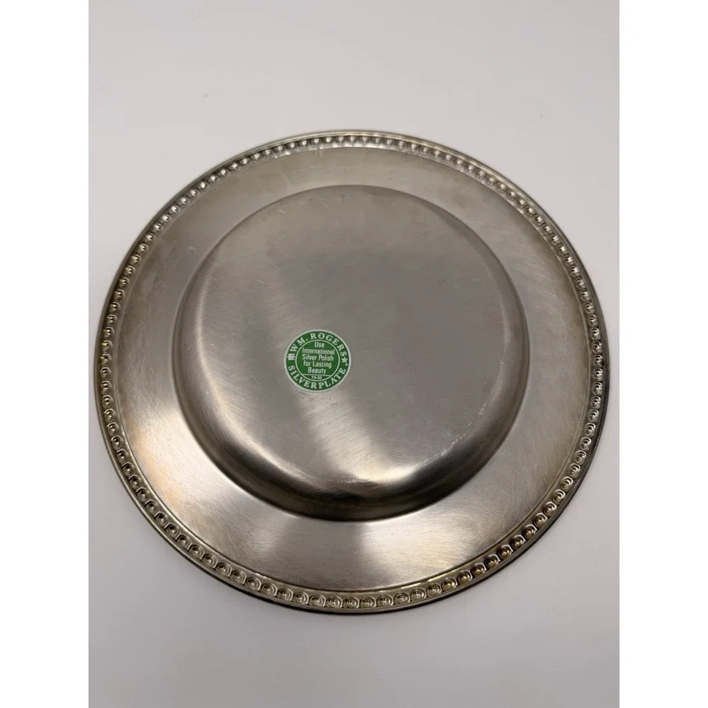 Vintage Wm. Rogers IS Silverplate Serving Tray 10